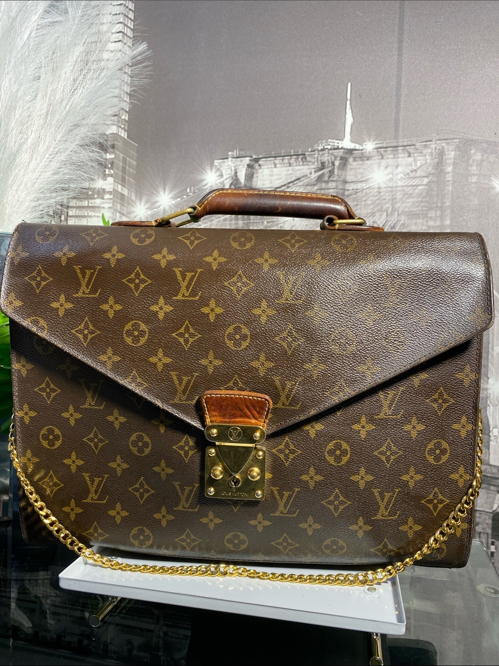 Authentic Louis Vuitton Monogram Serviette Conseiller Briefcase/Laptop Bag - Picture 4 of 17